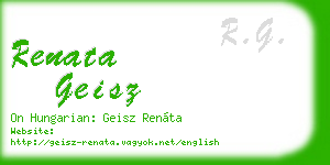 renata geisz business card